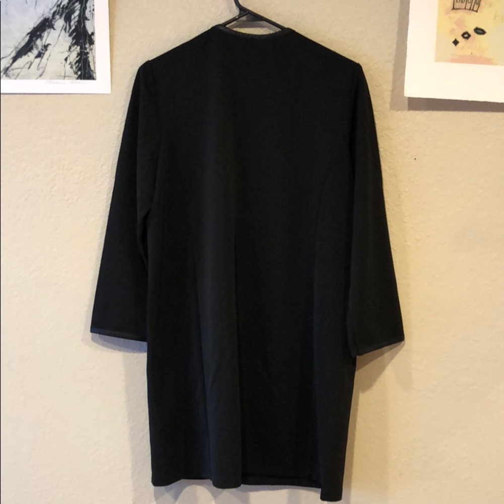 NWT! {Chico’s}-Size 1- Black Ottoman Duster Jacket - Picture 5 of 8
